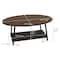 Household Essentials 39" Jamestown Oval Coffee Table